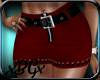- Red Leather Skirt -