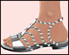 E* Silver Diamond Sandal
