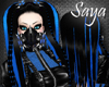 Blue Cybergoth hair