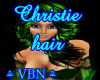 Christie hair green dark