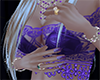 O*PurpleNail Glitter art