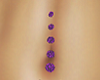 Violet belly piercings