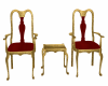 Red & Gold Twin Chairs