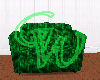 gw velvet couch green