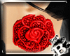 {B}Red Rose Earring