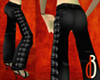 d3 Buckled Leather Pants