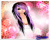 Black Purple Punk Hair