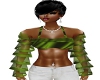 SILKY GREEN PARTY TOP