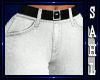 LS~TORN JEANS WHITE