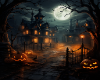 Spooky House Pumpkins