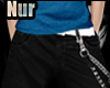 lNur* Black Cargo Shorts