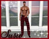 Men's Red/Blk PJ Bottoms