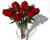 Vase of Red roses