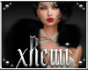 -xR- Fur Shawl Black