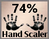 Hand Scale 74% F