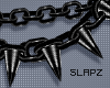 !!S Spike Choker Grey