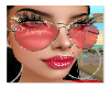 Aviator sunglasses red