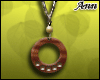 ANN Wood Donut Necklace