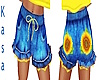 Denim Sunflower Shorts
