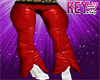 K* Red Leather Pants