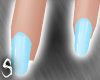 L* Baby Blue Nails