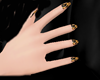 !   GOLD & BLACK NAILS