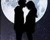 hug with moon