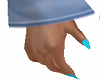 Blue Nails Hands