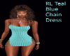 RL Teal Blue Chain Dress