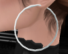 Hoop/ Earrings White {a}