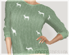 -Mint- Deer Sweater