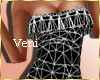V|Ruffle Dress MESH