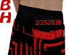 [BH]Red & Black Jeans