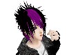 Black & purple emo hair