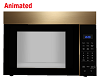 Gold Microwave Oven Ani