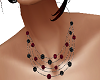 red black beaded necklac