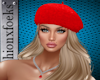 Red Beret + Blond Hair