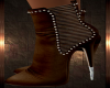Brown Studded Ankle Boot