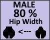 Hip Scaler 80% Male