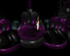 black purple water sofa