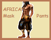African mask pants