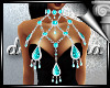 ~D3~Bling Necklace Teal