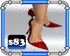 [s83] Red Leopard Heels
