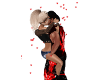 romantic couple pose