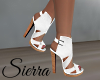 ;) White Leather Sandals