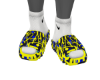Blue Splatt Slides White