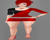 !  CHERRY & BLACK DRESS