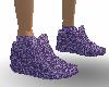 Purple Glitter Sneakers