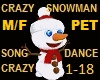 Crazy Snowman PET+SONG