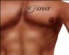 Gina chest tattoo